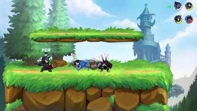 First time doing a team combo in friendly twos with my cousin