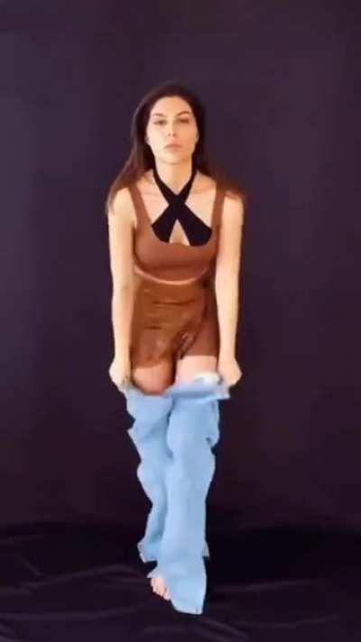 A Women wears different clothing outfits to show the Freedom Of Expression.