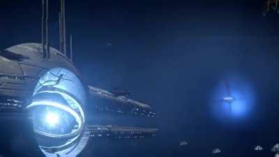 What the stranded scavenger fleet sees when I respond to the distress call