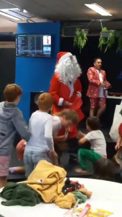 Santa takes no prisoners.