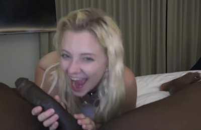 Whiteboi catches his girlfriend cheating with a black man. He gets mad but she doesn't give a fuck.