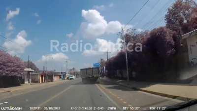 Dashcam + security cam video of crash