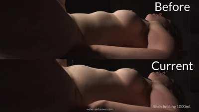 Alice Maze [F] takes the six litre restrained inflation challenge.