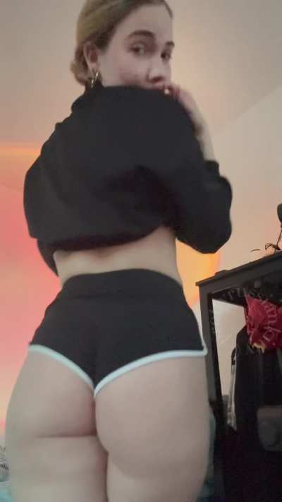 Shorts so tight they look like panties