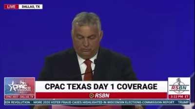 Fascist Hungarian dictator Orban gets a standing ovation at CPAC