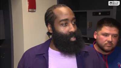 [Highlight] James Harden gets asked how it felt to be ejected for the first time