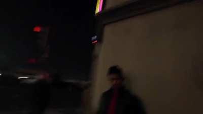 Pathetic incel gets punched in the face for pepper spraying a woman after he sexually harassed her