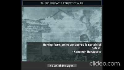 Time for another superevent! This time, the Third Great Patriotic War, or the reclamatioon of Moscow by the WRRF!