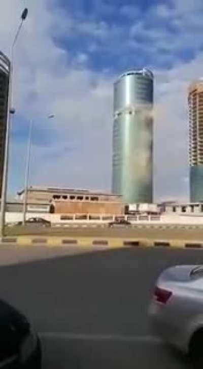 tower crane collapses due to the construction site being neglected for over 10 years