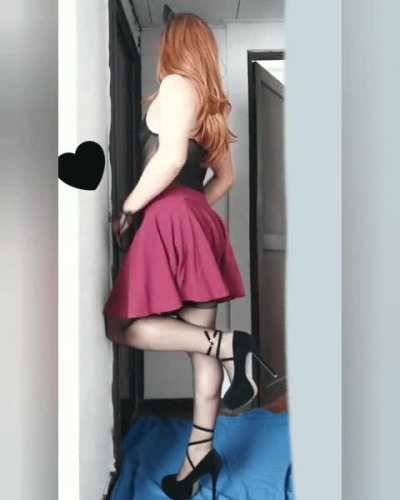 My skirt hides this... do you like it? ❤🥺