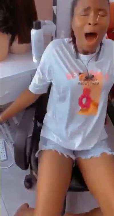 Nose piercing gone wrong.