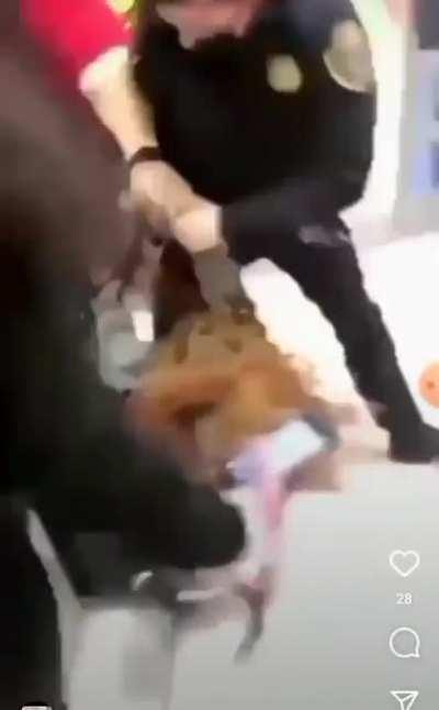 Slap fight turns into tug of war