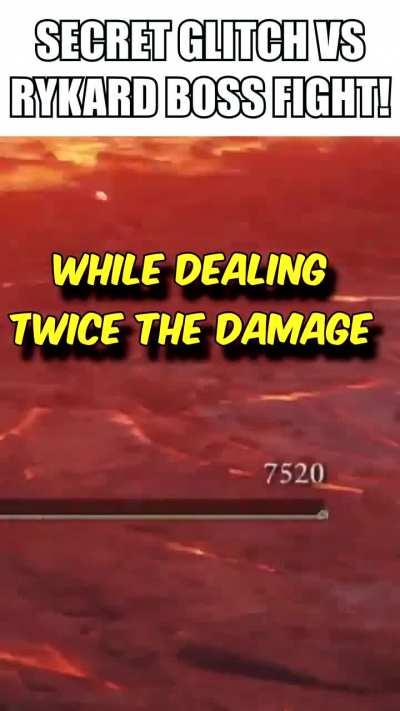 Great Spears are glitched in the Rykard arena, making the fight even easier