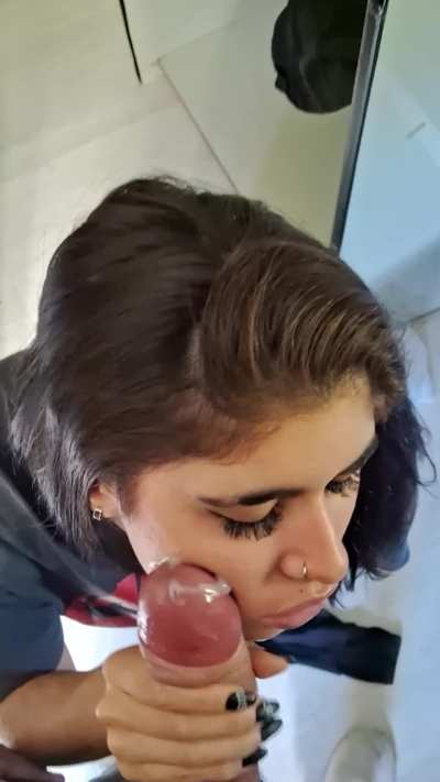 Moisturizing my skin in the morning