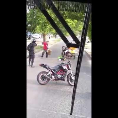 Old Man With a Machete Shot by Police in Uruguay