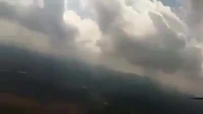 Video of a luminous UAP taken from a private plane. Near the end of the video, the UAP approaches the plane head on at incredible speeds and nearly collides with the plane