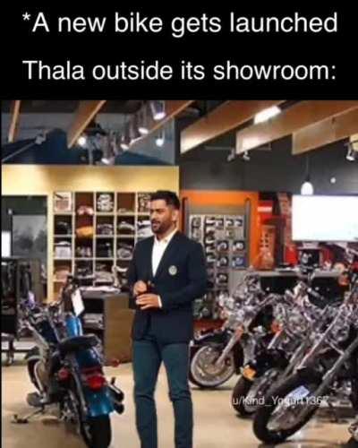 funfact: thala owns 74 bikes