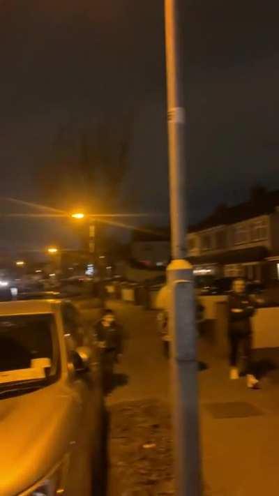 Anti-immigrants protest through Priorswood