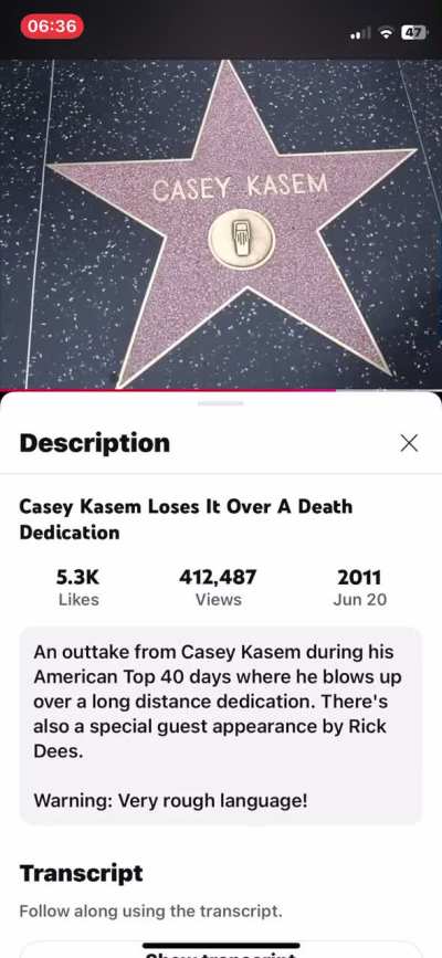 Casey Kasem sounds just like Carlin when he says “Fucking ponderous”