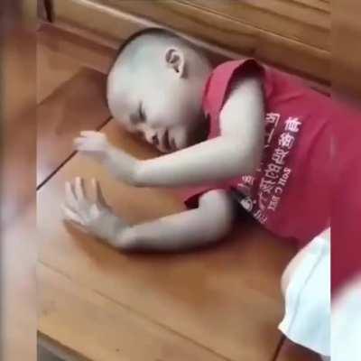 Little Baby Forever Stuck Scrolling In His Nightmare