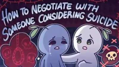 trading suicide prevention advice for the people who post trade offers in the server