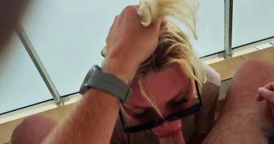 My happy place between his legs 