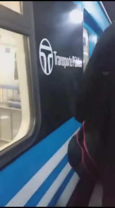 Sujeto fuera de sus cabales increpó a los pasajeros del tren Roca