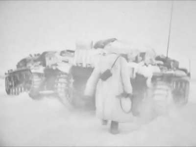 StuG IIIs in the snow on the Eastern Front circa early 1942