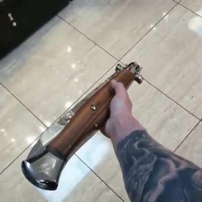 Switch Sword +50 Suprise +100 Damage -10 Walking Speed