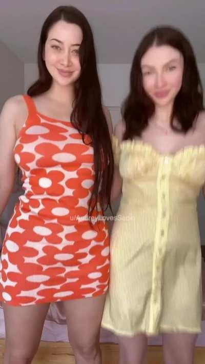 What's better than one bouncy brunette? TWO BOUNCY BRUNETTES!