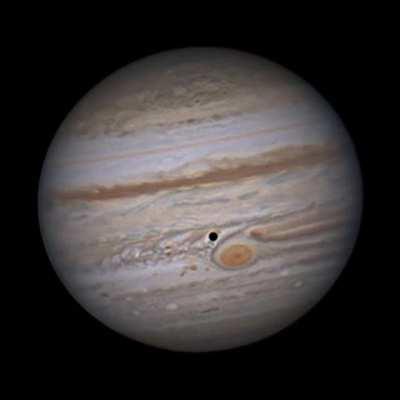 Jupiter Io Great Red Spot animation