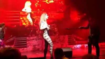 Girl on stage give it some time..