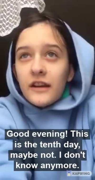 A little girl from Mariupol made her own video diary of life in an active war zone. This is her story. [Repost with English subs]