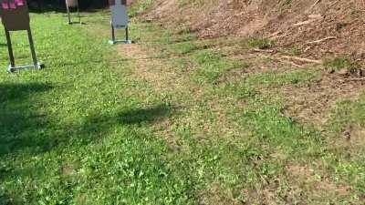 First match was July 6th…first classifier on 8/25…2nd day of classifier practice. Hit my goal of an A class run on CM 18-04…6A time 5.55 HF 5.40 High A class 81% run. Confusion over line break but read 9.5.2 and determined it’s an Alpha.