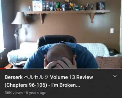 Credit: @nosferatupog on instagram. Berserk will Break Even the Strongest of Men