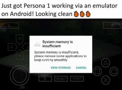 Persona 1 on Android be like