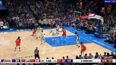 [Highlight] SGA hunts AD on the switch and hits the jumper