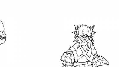I animated Deku and Bakugo