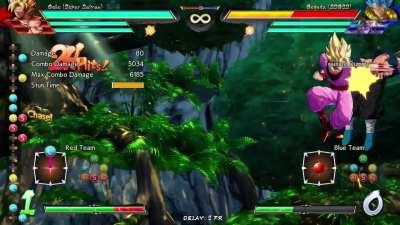 ssj Goku's easiest rejump combo.