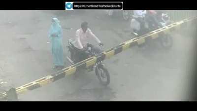 Hit a woman in India