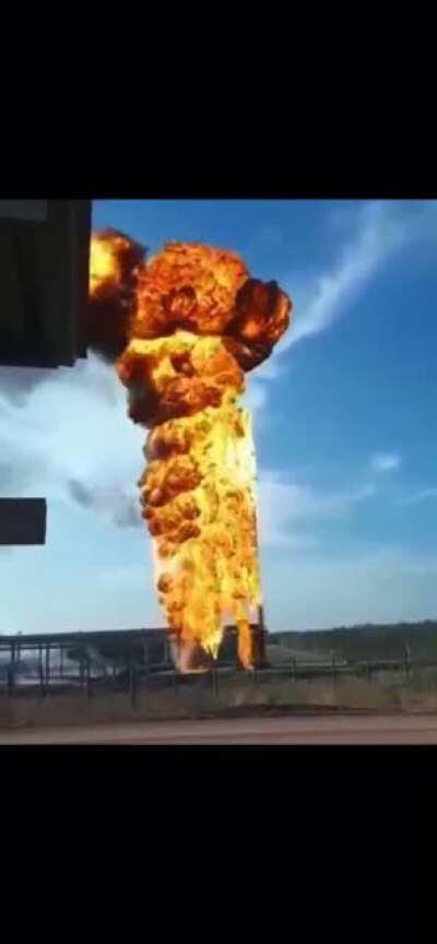 Recent failure of a flair stack because of built up flammable liquids