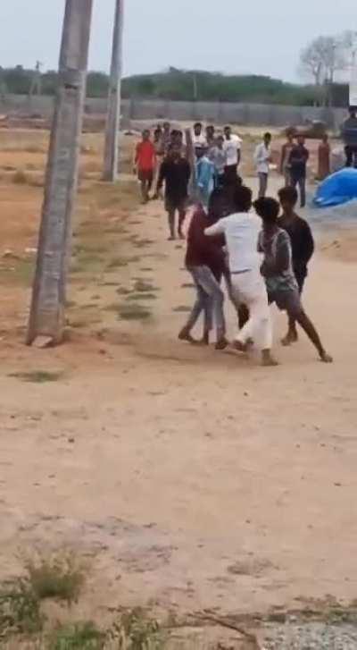 Indian kids arguing over cricket