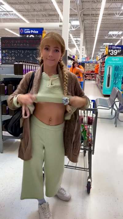 dared to (f)lash while running errands at walmart, sorry walmart ;)