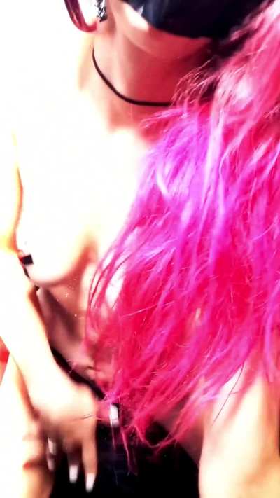 Pink Hair, Don't Care 😝🖕 (video with sound link below)