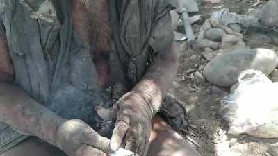 This man hasn't showered in 60 years, eats raw chicken and smokes animal feces.