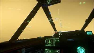 Idris Rail Gun Round Skims by my Hornet and creates turbulence