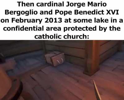 I dreamt that this was the last test to become Pope.