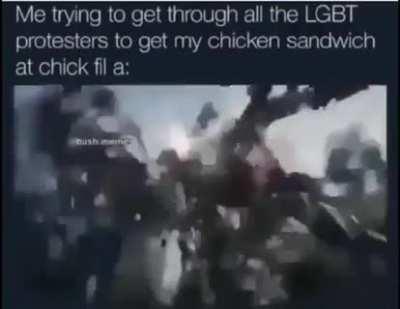 Nothing can stop me from getting my chicky nuggies nothing at all