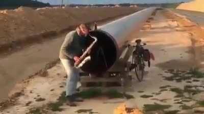 The gas pipe of my country is singing ...