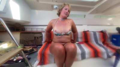 Bikinis never stay on [f]or long on the boat